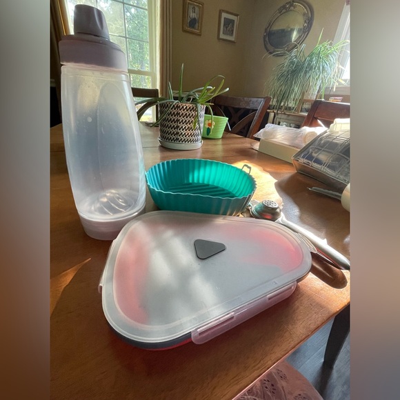 Seen on tv bundle Silicone Air Fryer Liner collapsible pizza pancake mix pour ++ - Picture 1 of 10